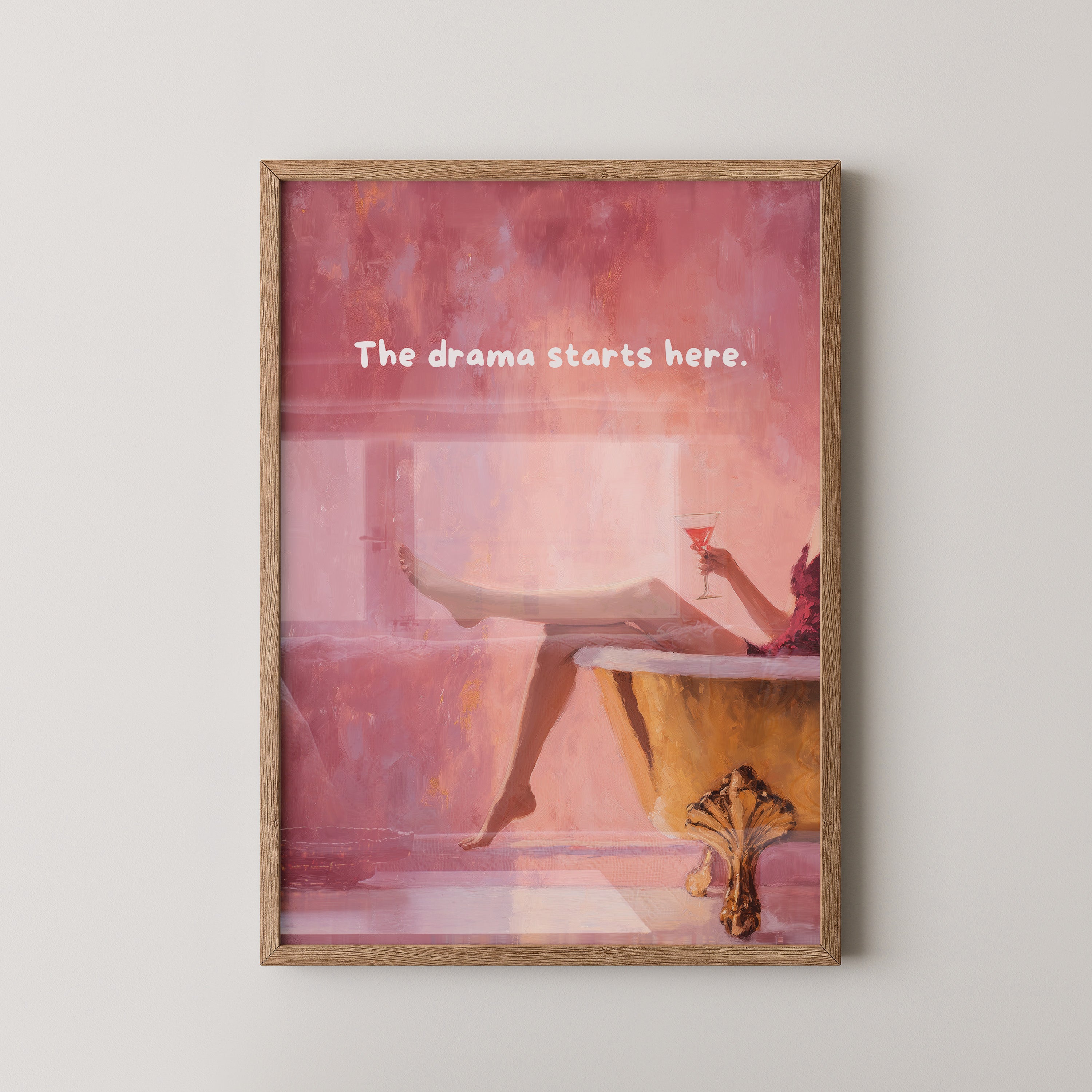 Badewanne Retro Rosa