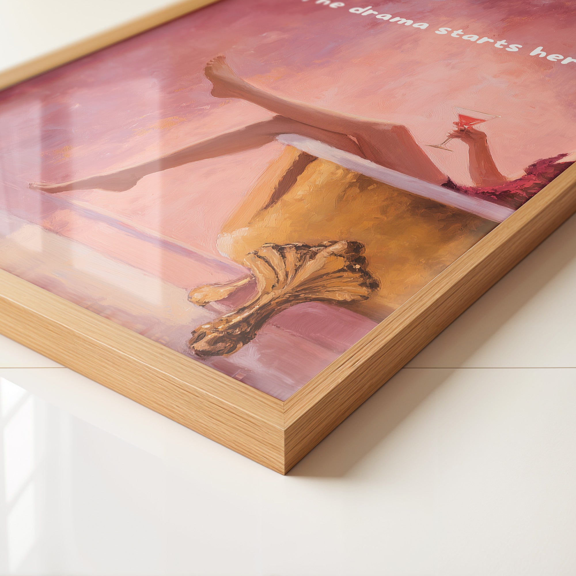 Badewanne Retro Rosa