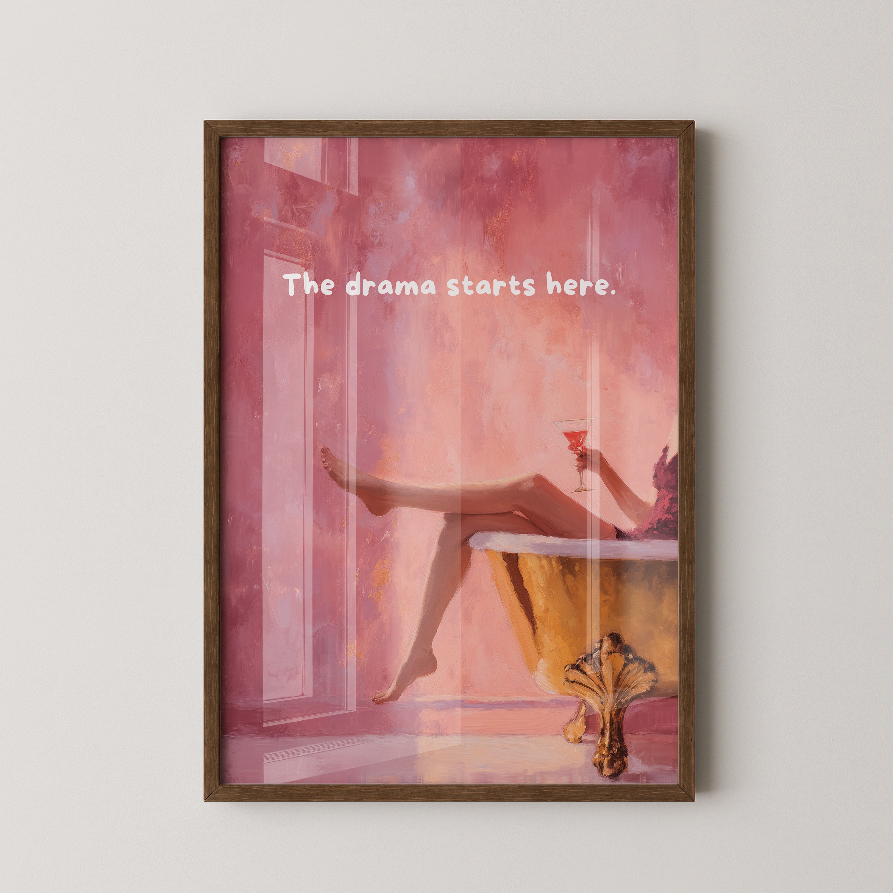 Badewanne Retro Rosa