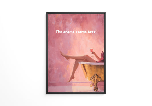 Badewanne Retro Rosa