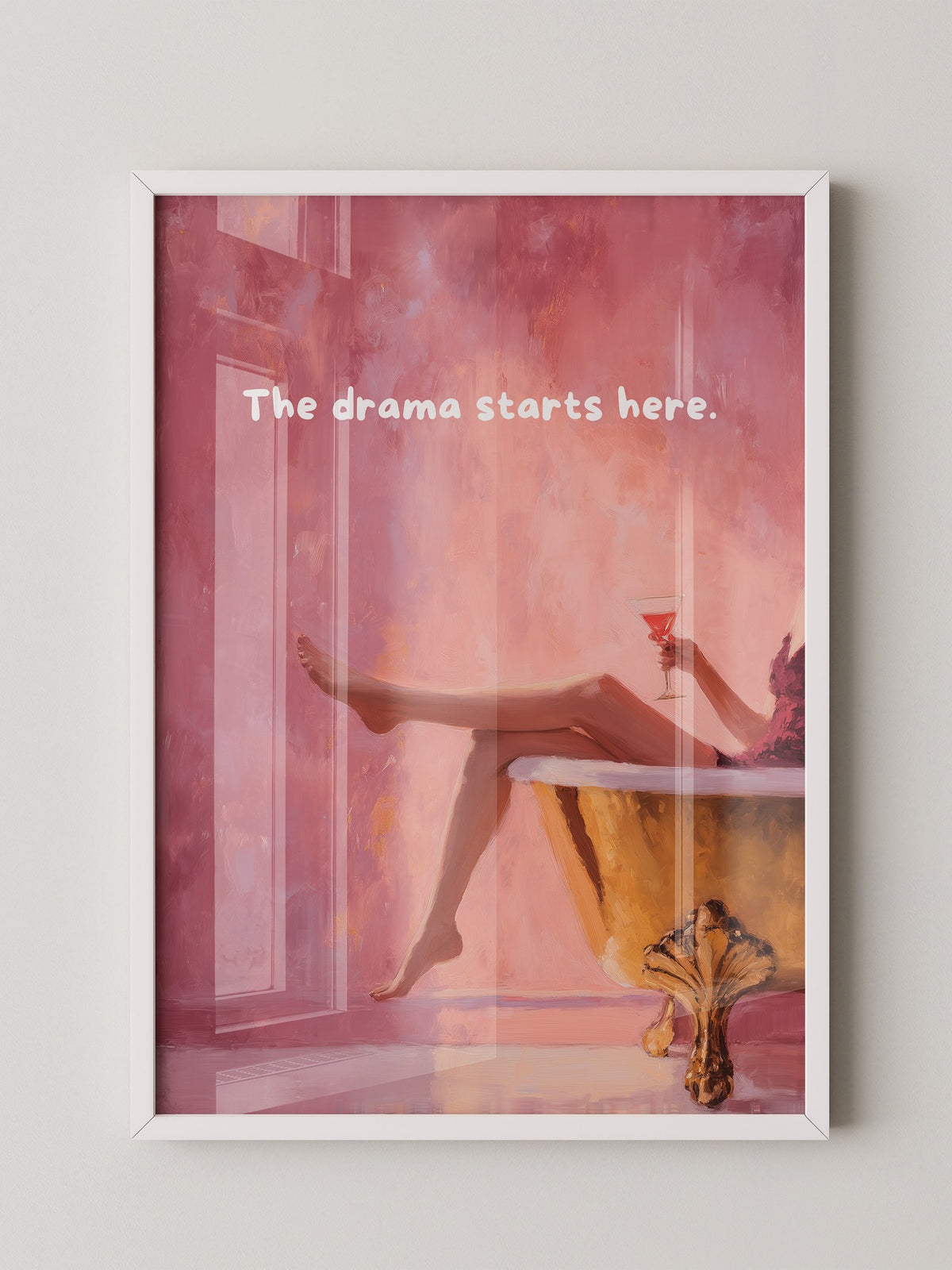 Badewanne Retro Rosa