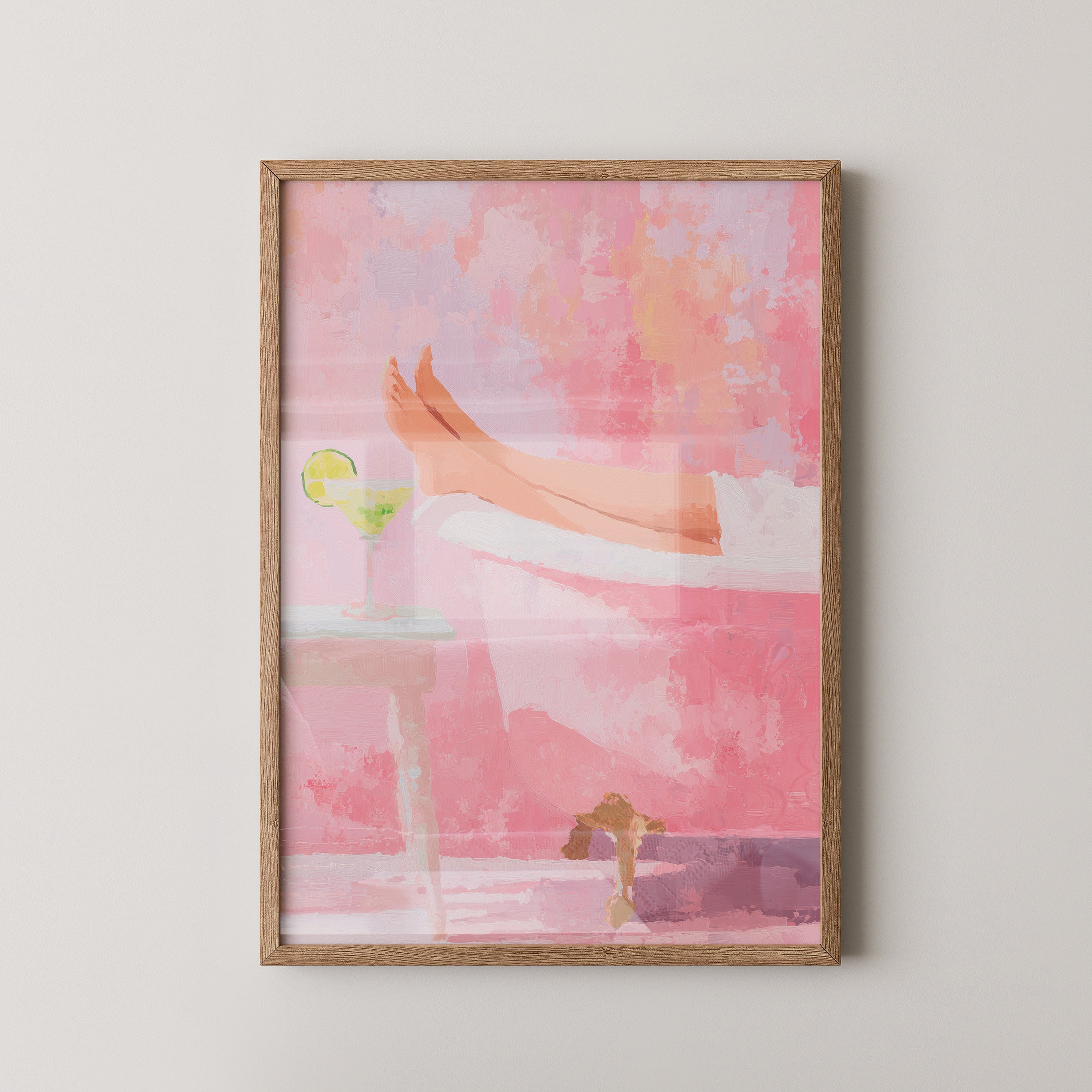 Entspannung Badewanne Rosa