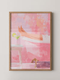 Entspannung Badewanne Rosa