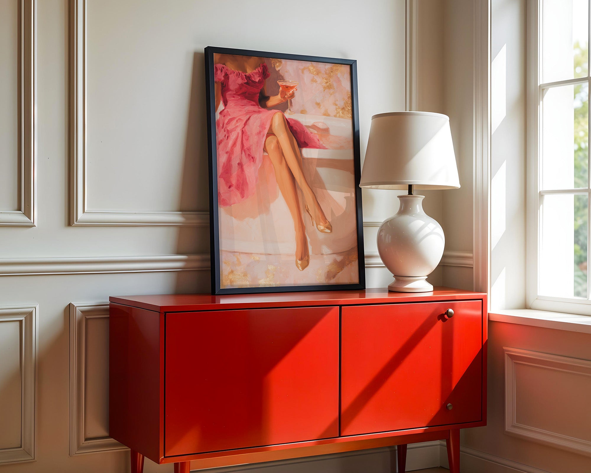 Cocktail Dame Rosa Badewanne