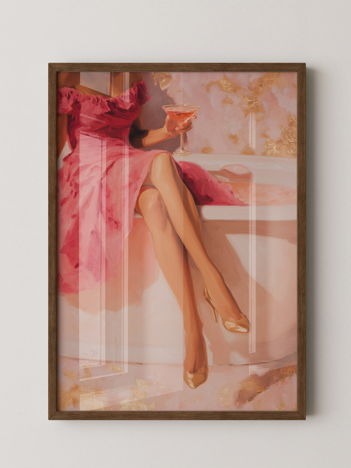 Cocktail Dame Rosa Badewanne