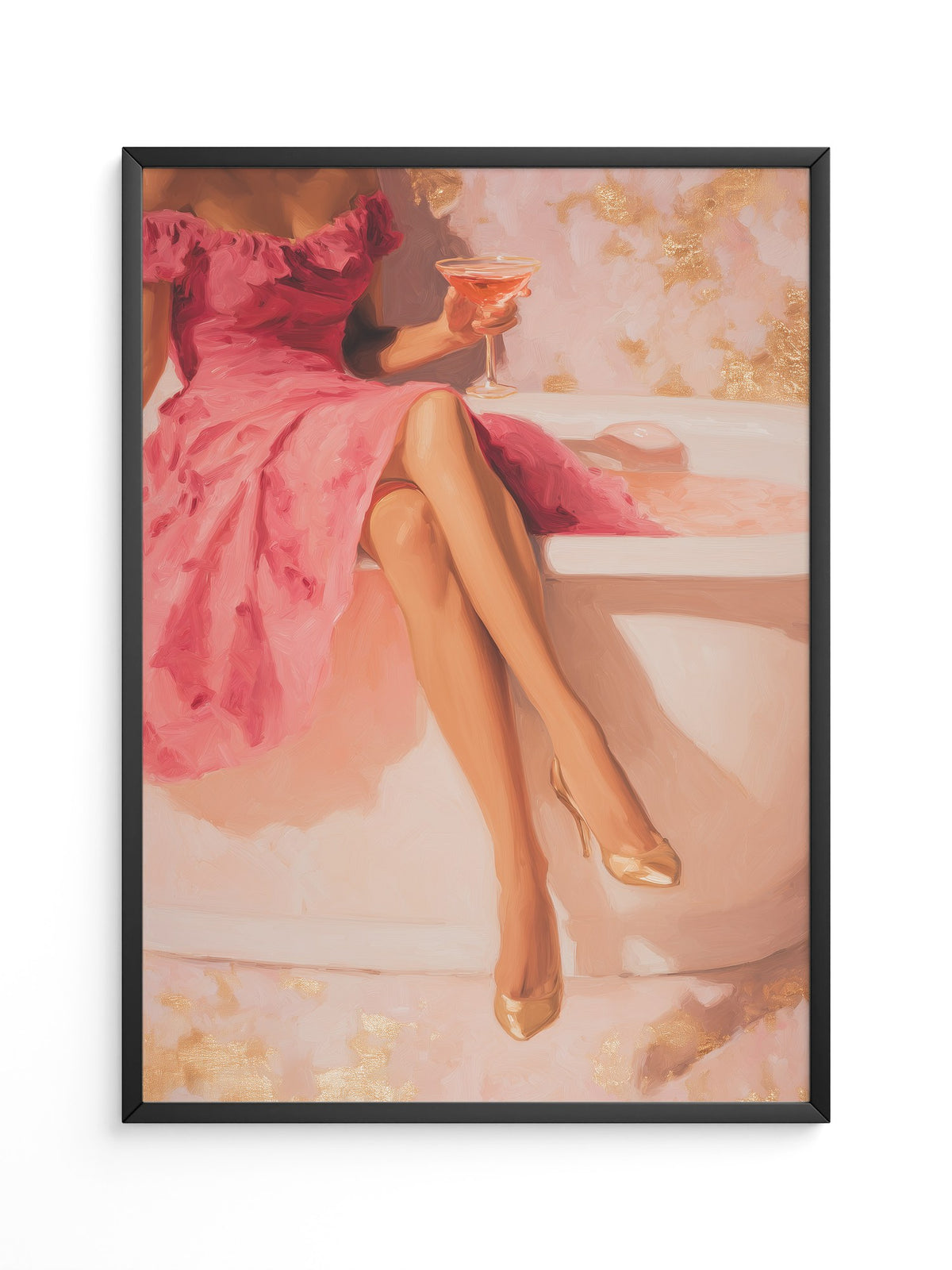 Cocktail Dame Rosa Badewanne