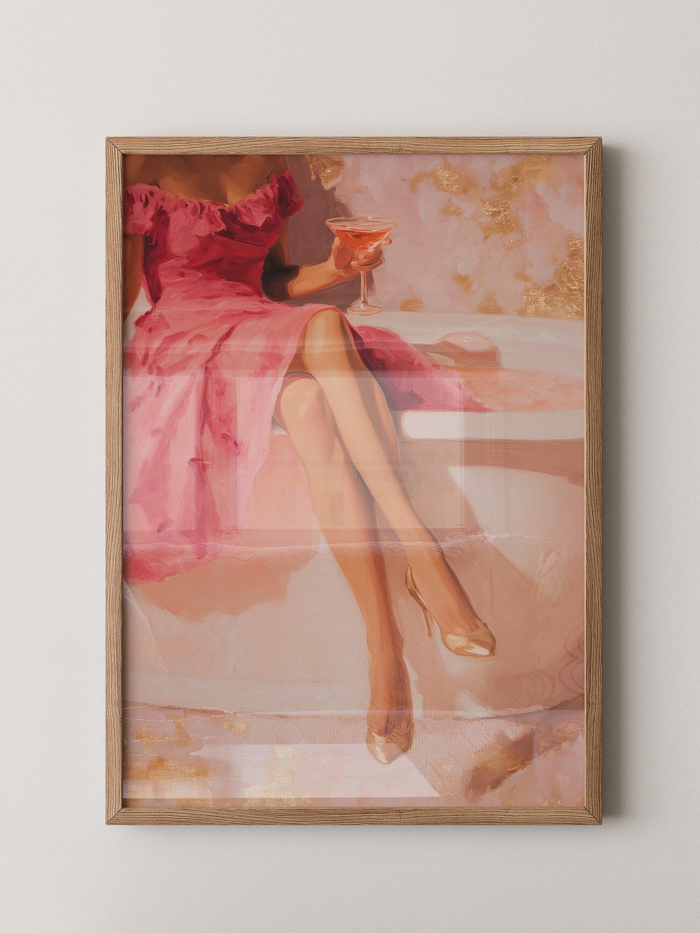 Cocktail Dame Rosa Badewanne