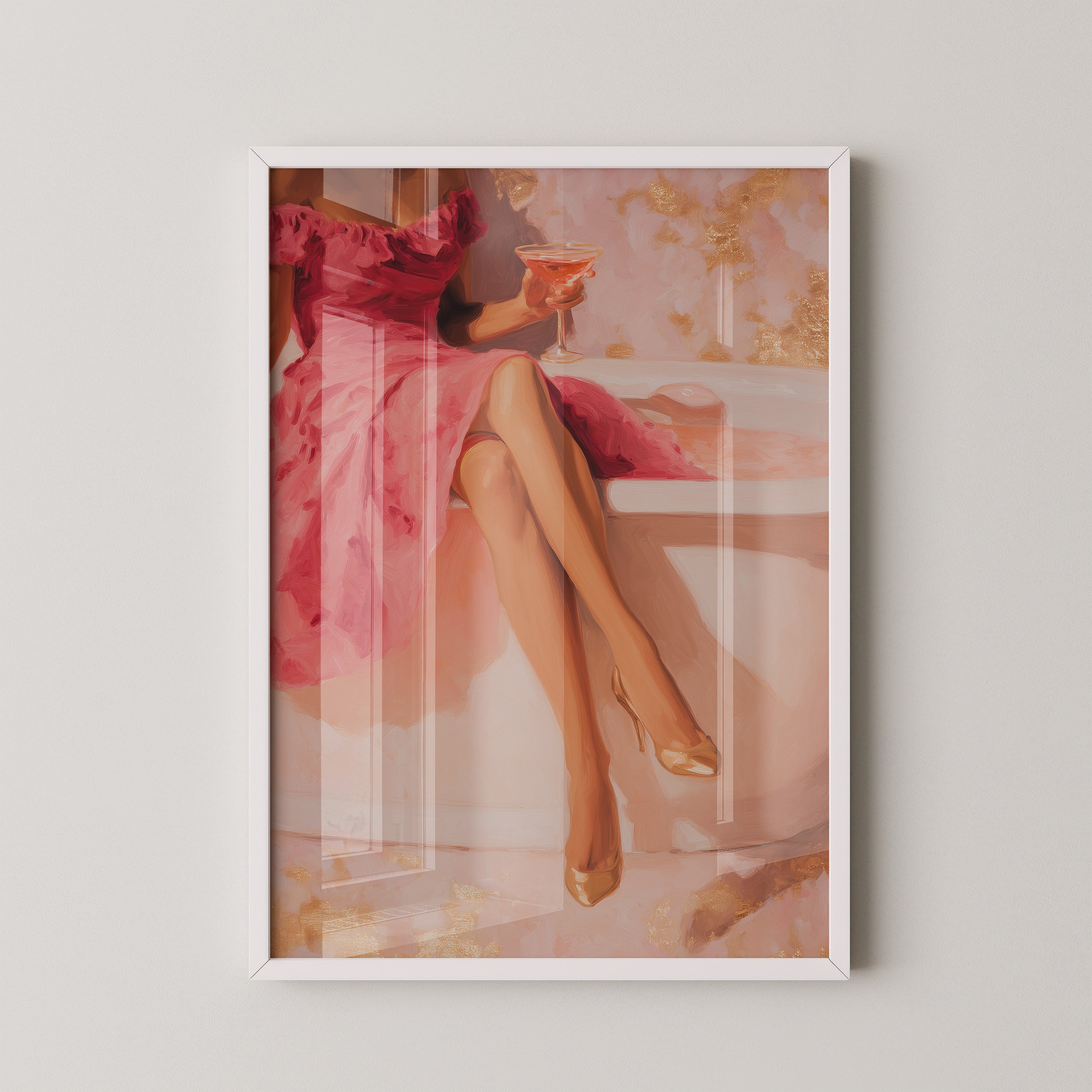 Cocktail Dame Rosa Badewanne