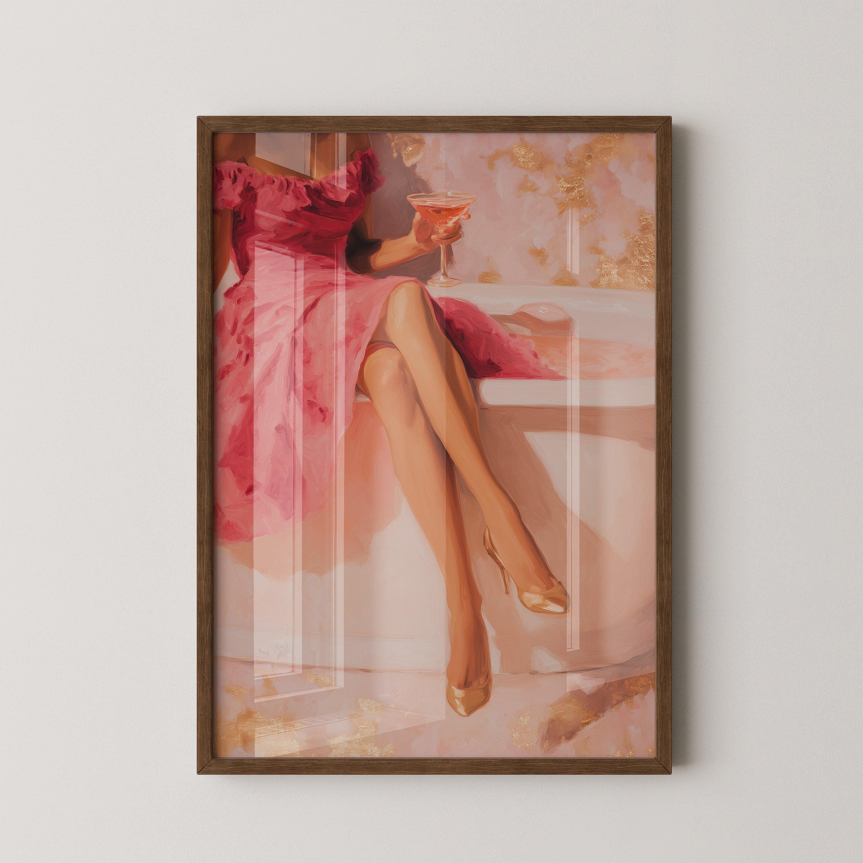 Cocktail Dame Rosa Badewanne