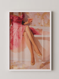 Cocktail Dame Rosa Badewanne