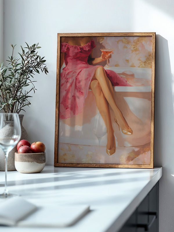 Cocktail Dame Rosa Badewanne