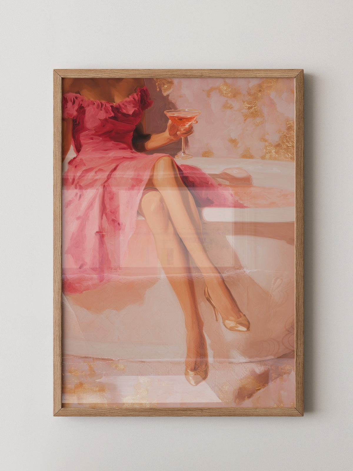 Cocktail Dame Rosa Badewanne