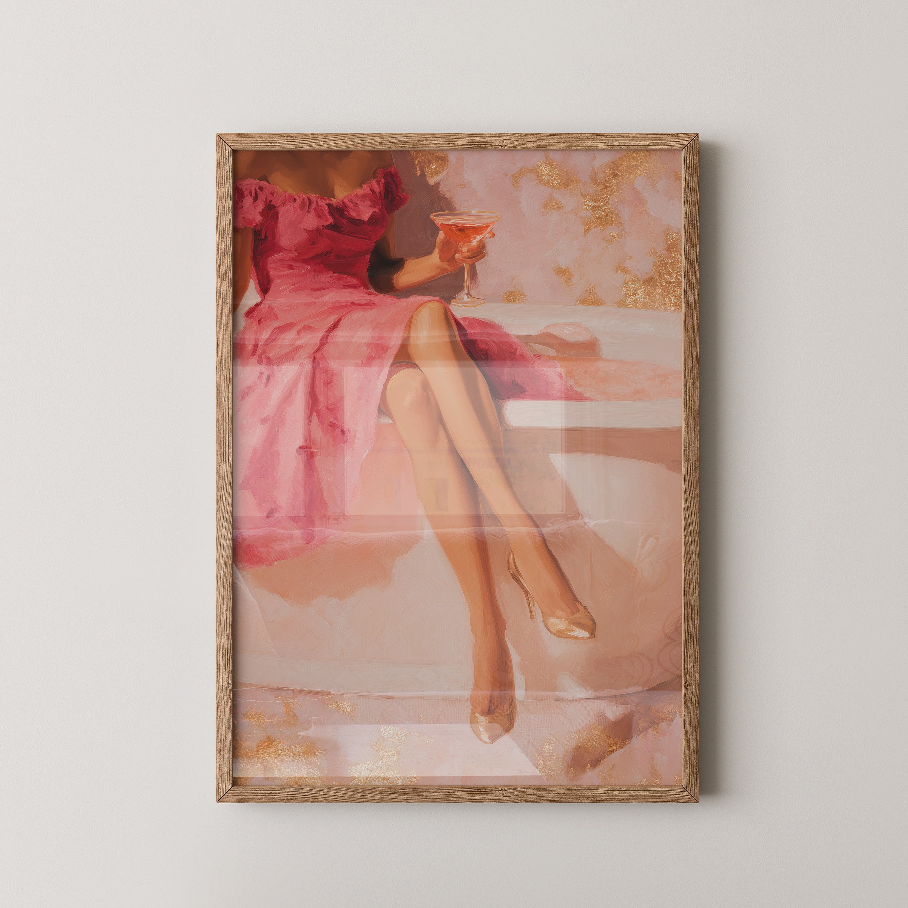 Cocktail Dame Rosa Badewanne