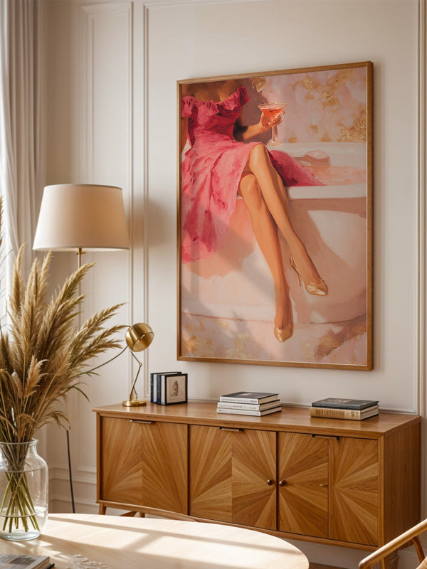 Cocktail Dame Rosa Badewanne