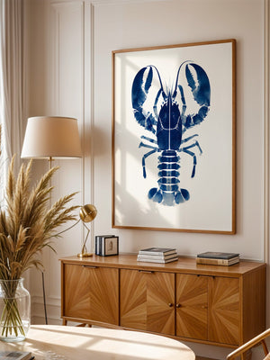 Hummer Blau Aquarell