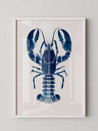 Hummer Blau Aquarell