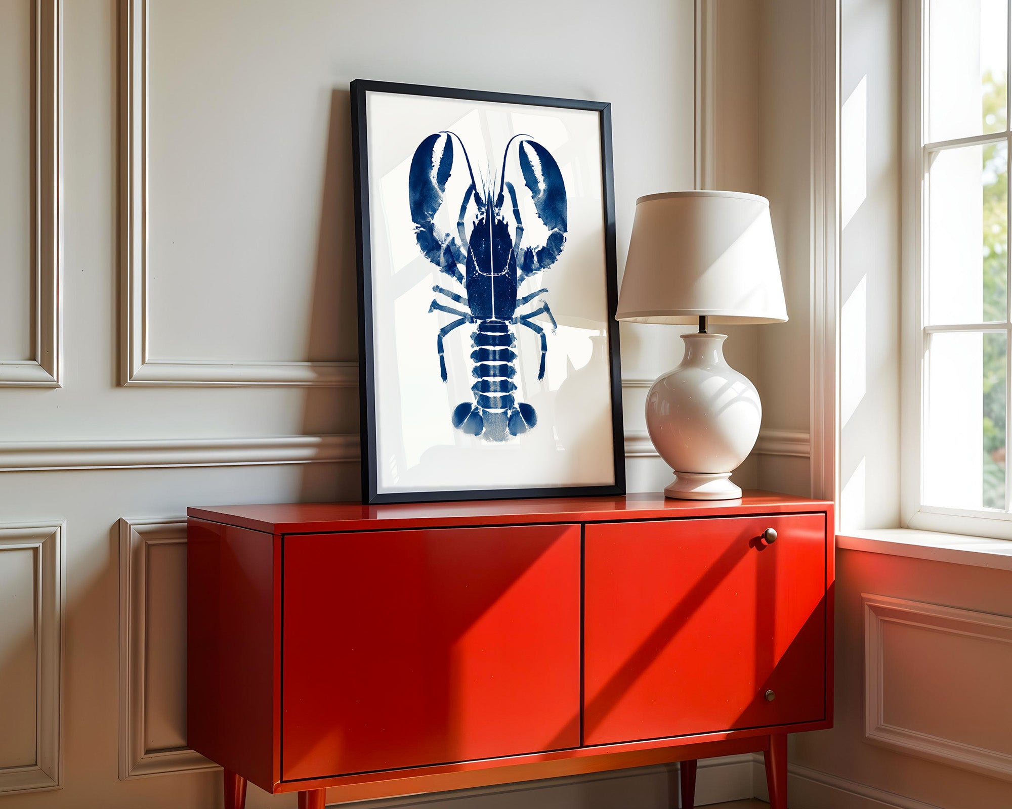 Hummer Blau Aquarell