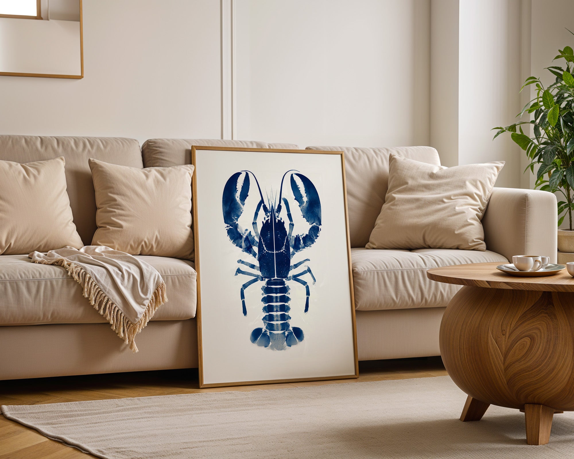 Hummer Blau Aquarell