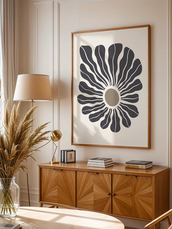 Abstrakte Blume wellig