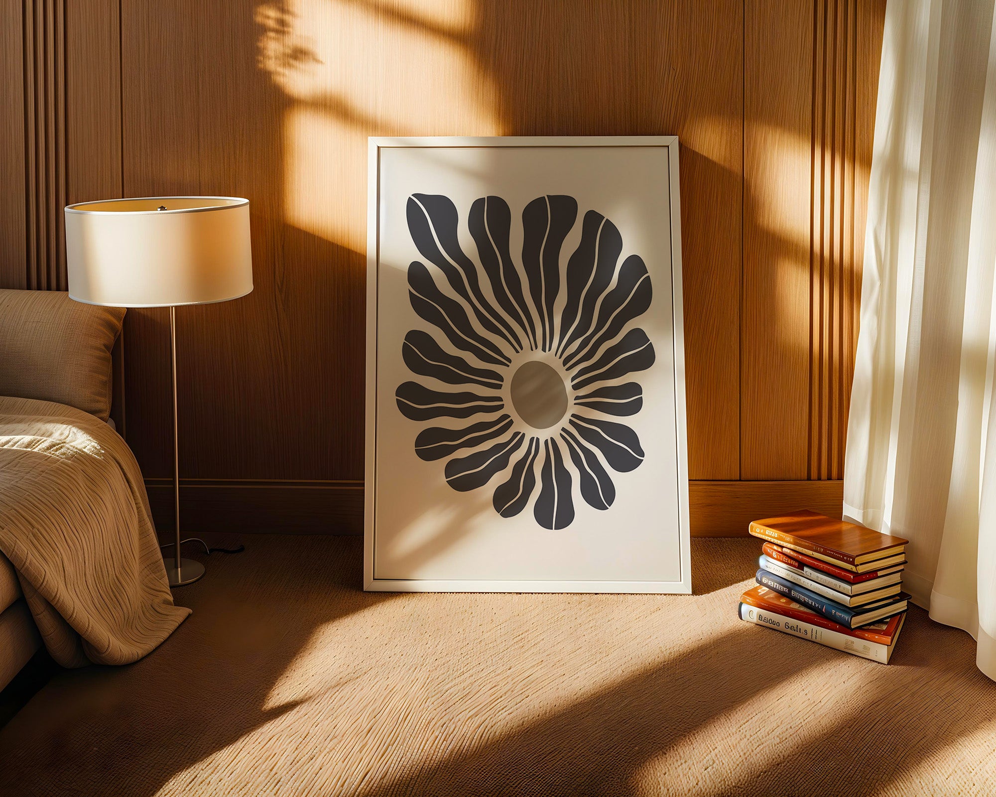 Abstrakte Blume wellig