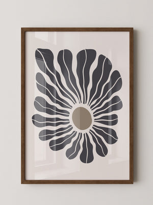 Abstrakte Blume wellig