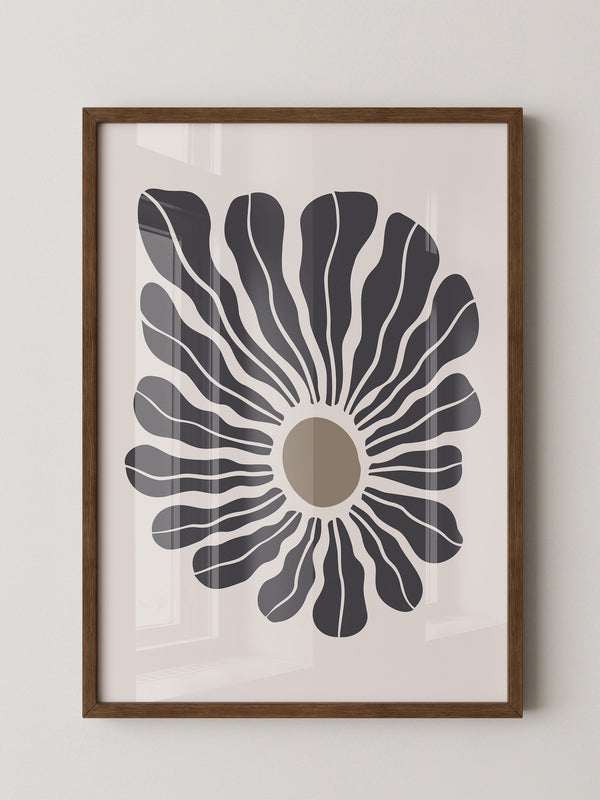 Abstrakte Blume wellig