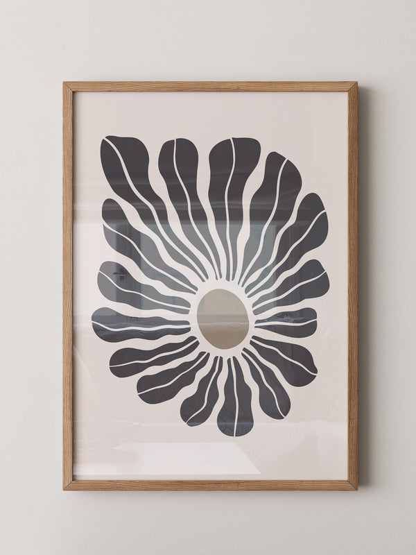 Abstrakte Blume wellig