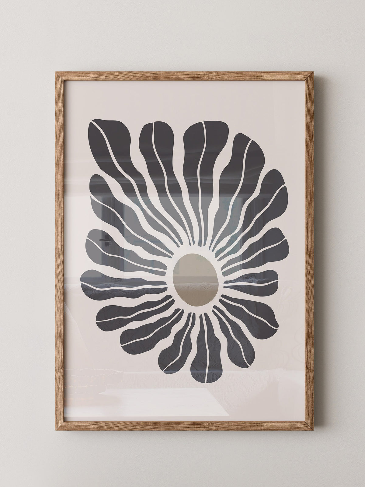 Abstrakte Blume wellig