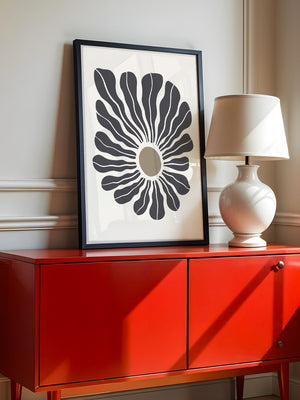 Abstrakte Blume wellig