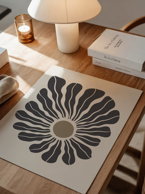 Abstrakte Blume wellig