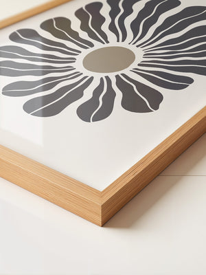 Abstrakte Blume wellig