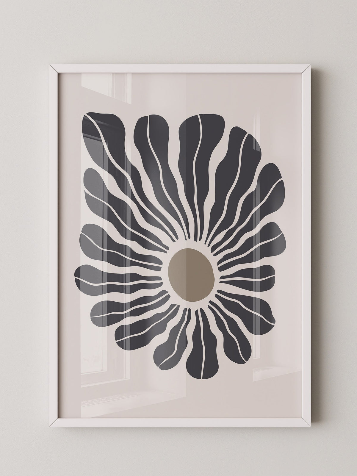 Abstrakte Blume wellig