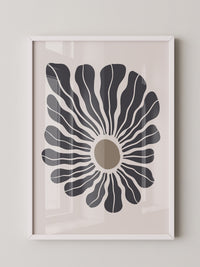 Abstrakte Blume wellig