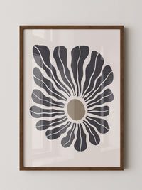 Abstrakte Blume wellig
