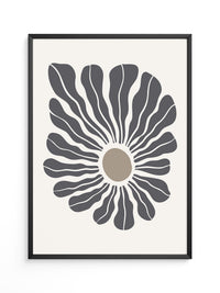 Abstrakte Blume wellig