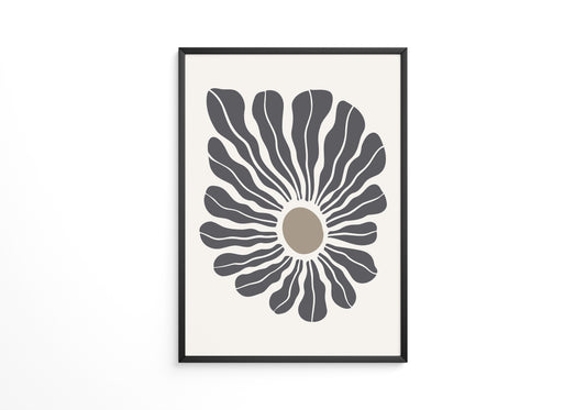 Abstrakte Blume wellig