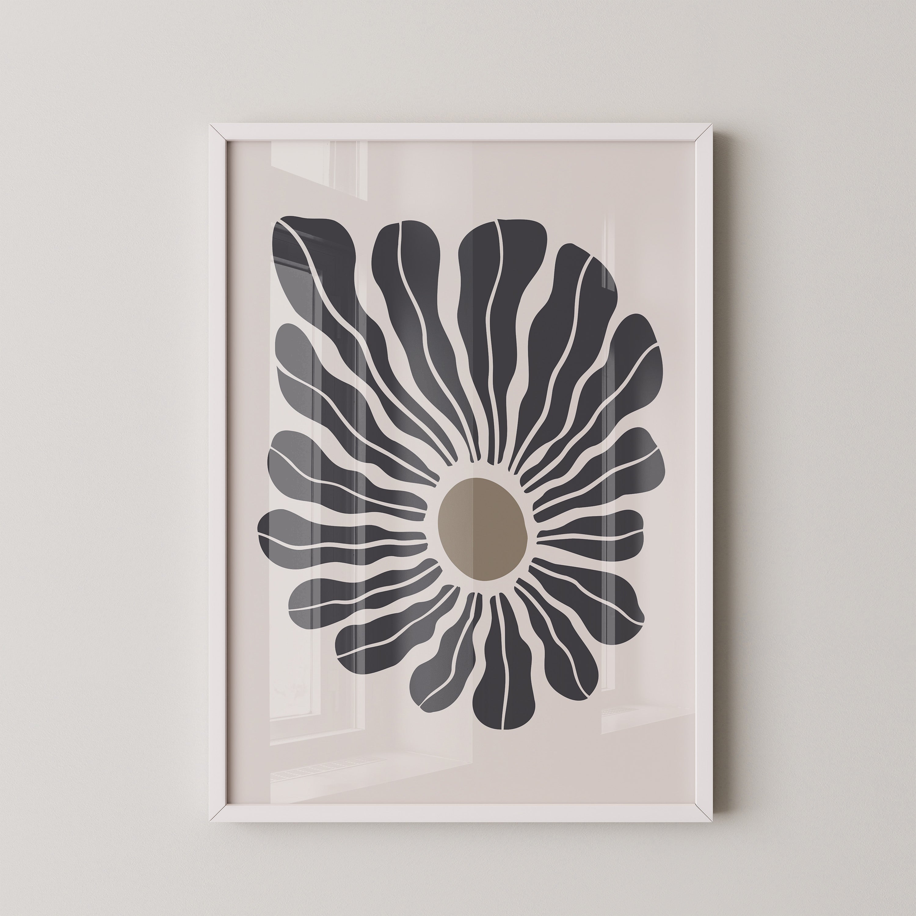 Abstrakte Blume wellig