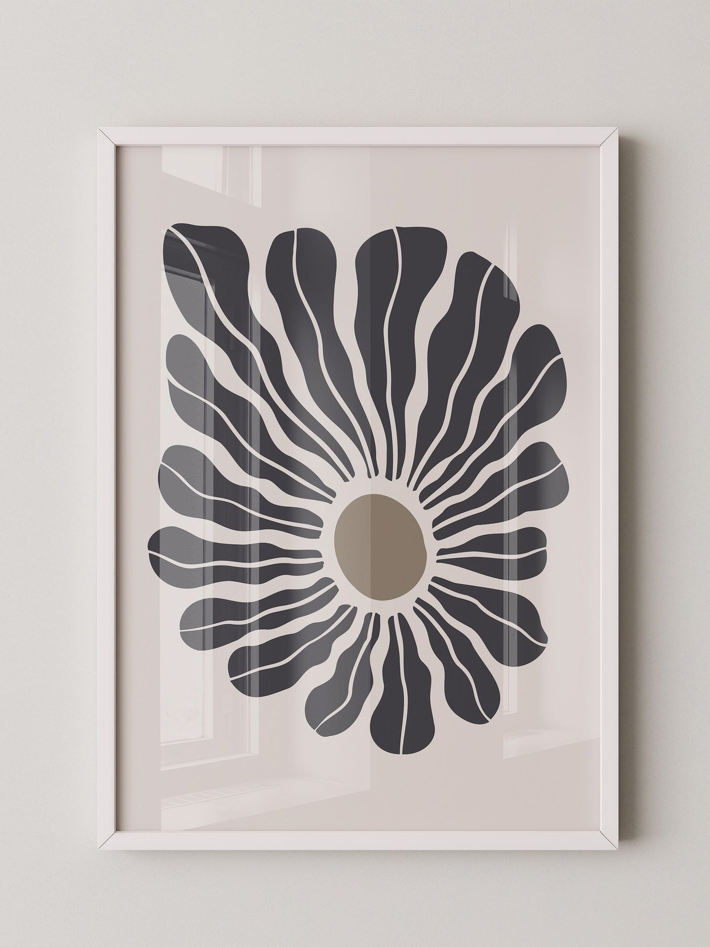 Abstrakte Blume wellig