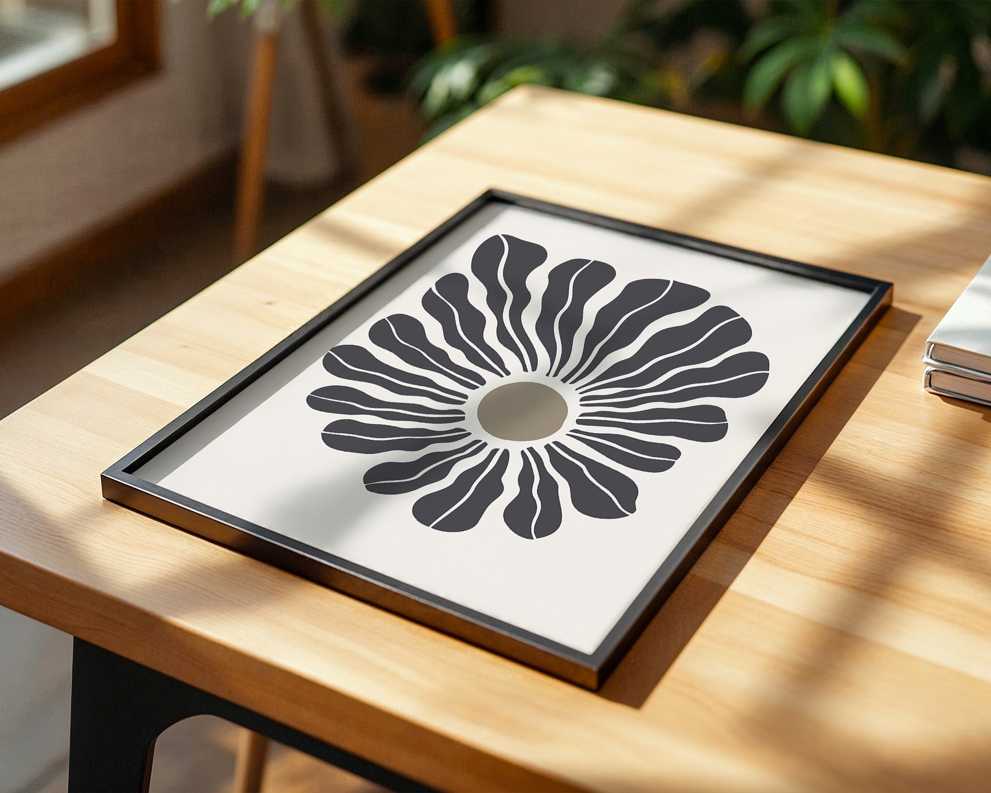 Abstrakte Blume wellig