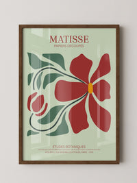Rote Blüte Kunstcollage
