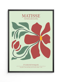 Rote Blüte Kunstcollage