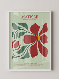 Rote Blüte Kunstcollage