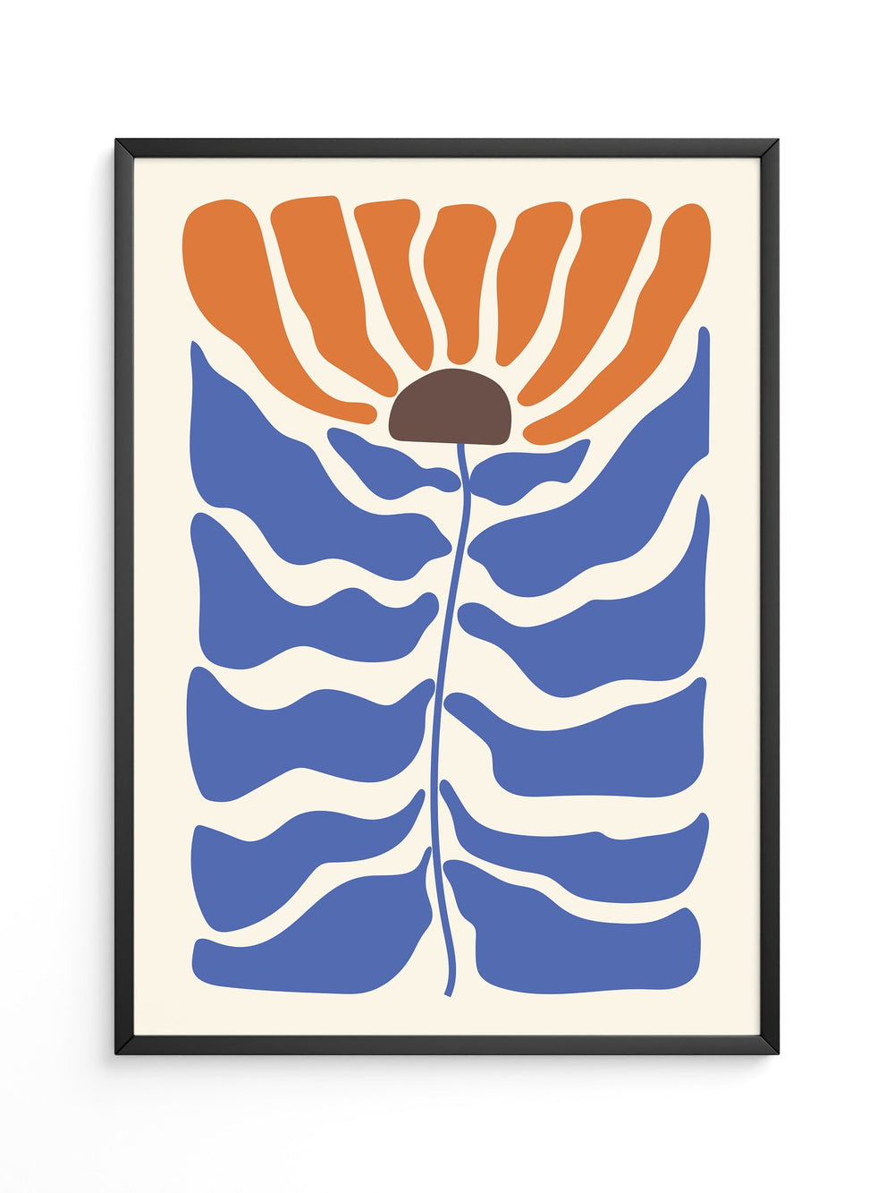 Blüte Wellenfarben retro