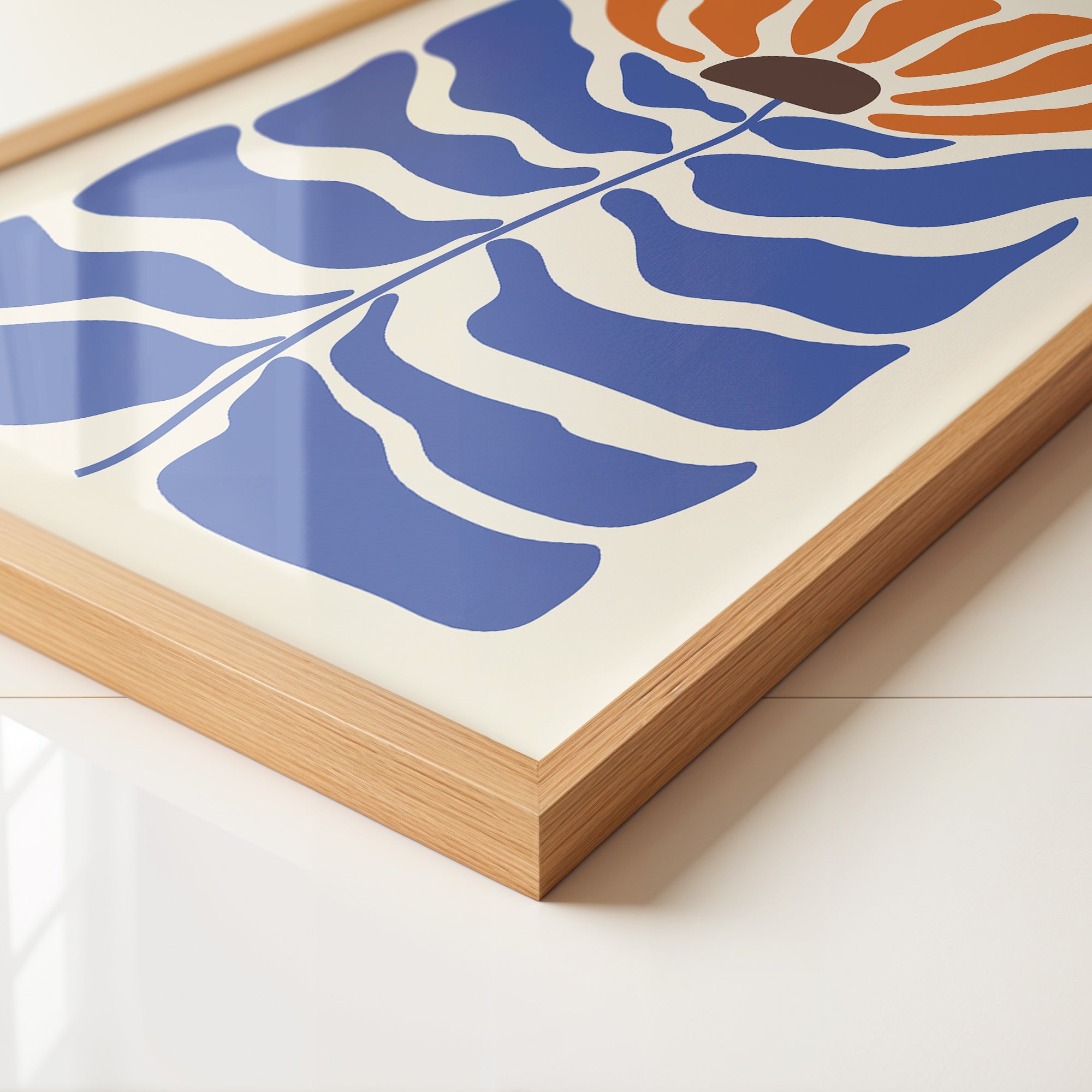 Blüte Wellenfarben retro