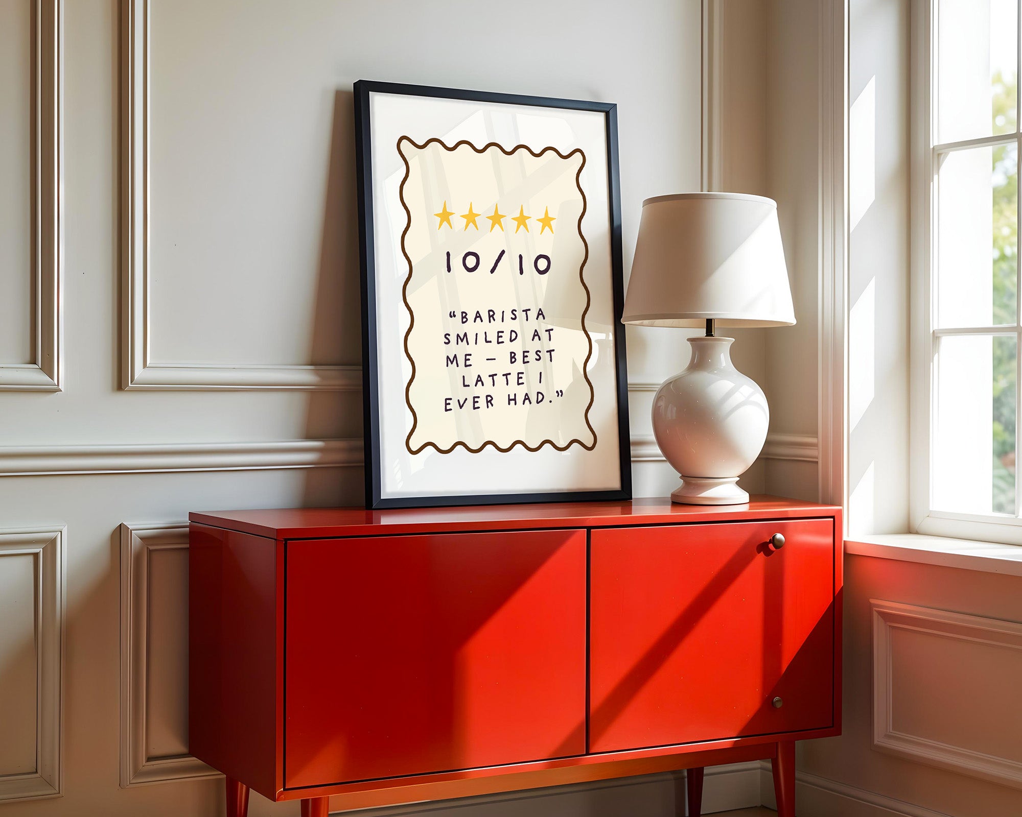 Kaffeewertung Handgezeichneter Stil