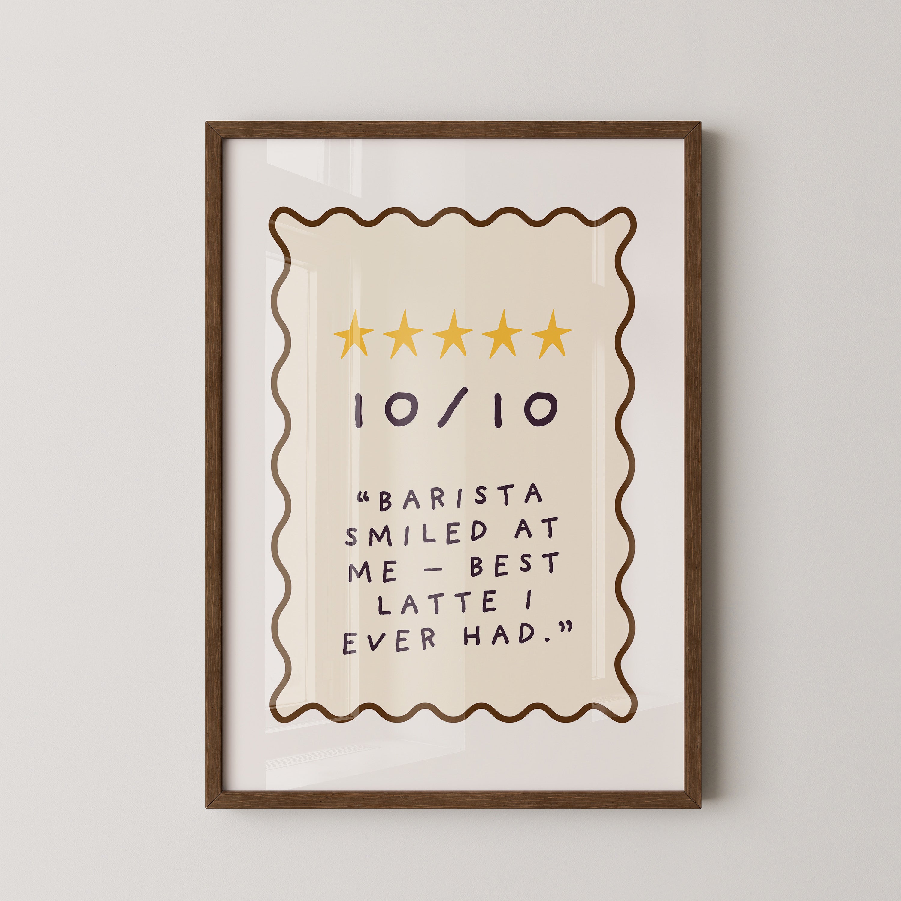 Kaffeewertung Handgezeichneter Stil