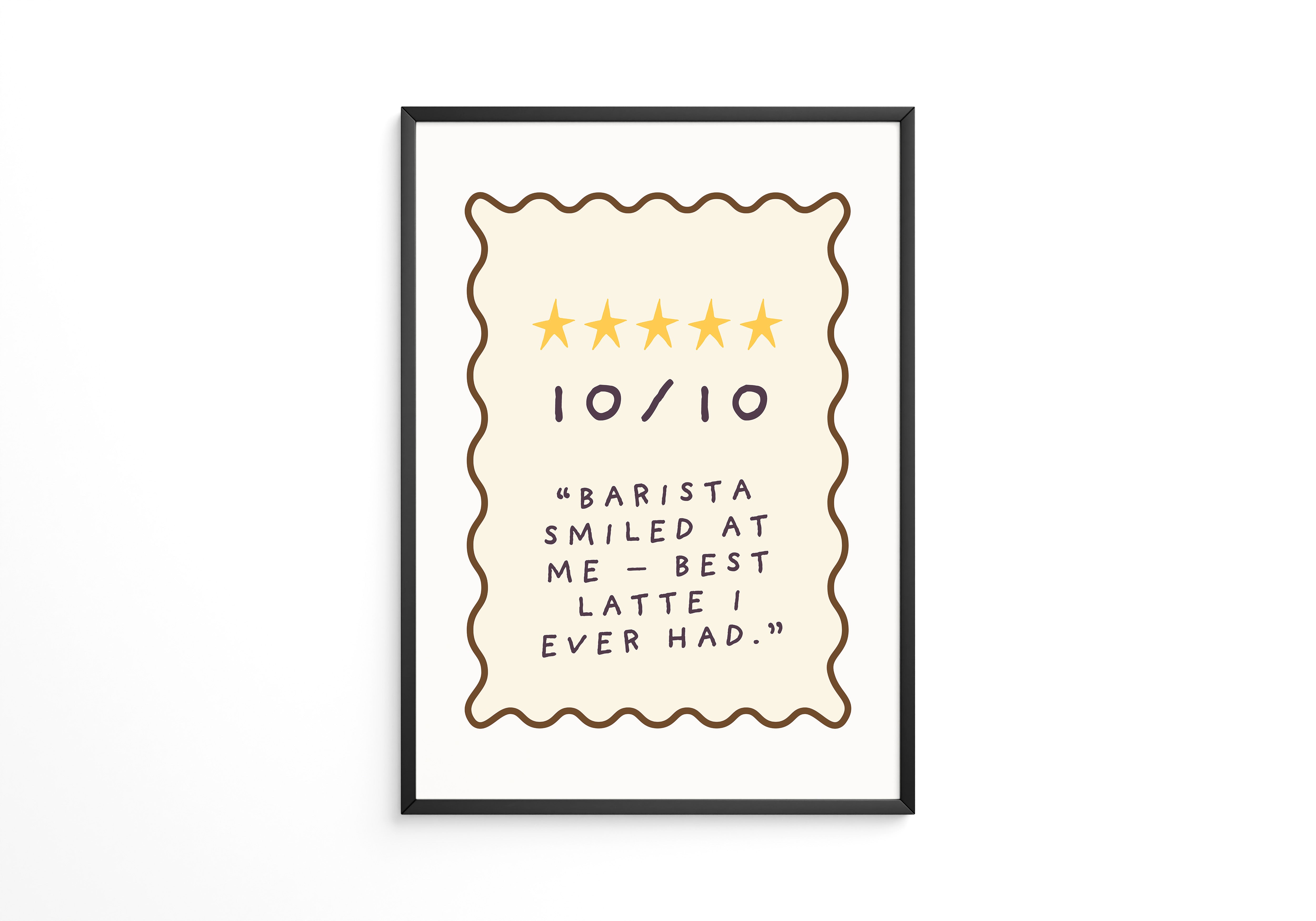 Kaffeewertung Handgezeichneter Stil