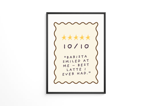 Kaffeewertung Handgezeichneter Stil