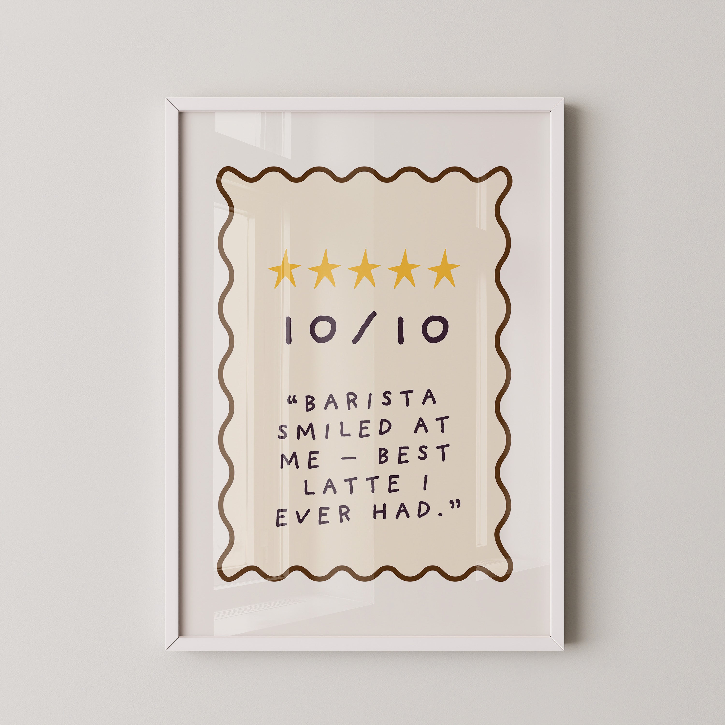 Kaffeewertung Handgezeichneter Stil