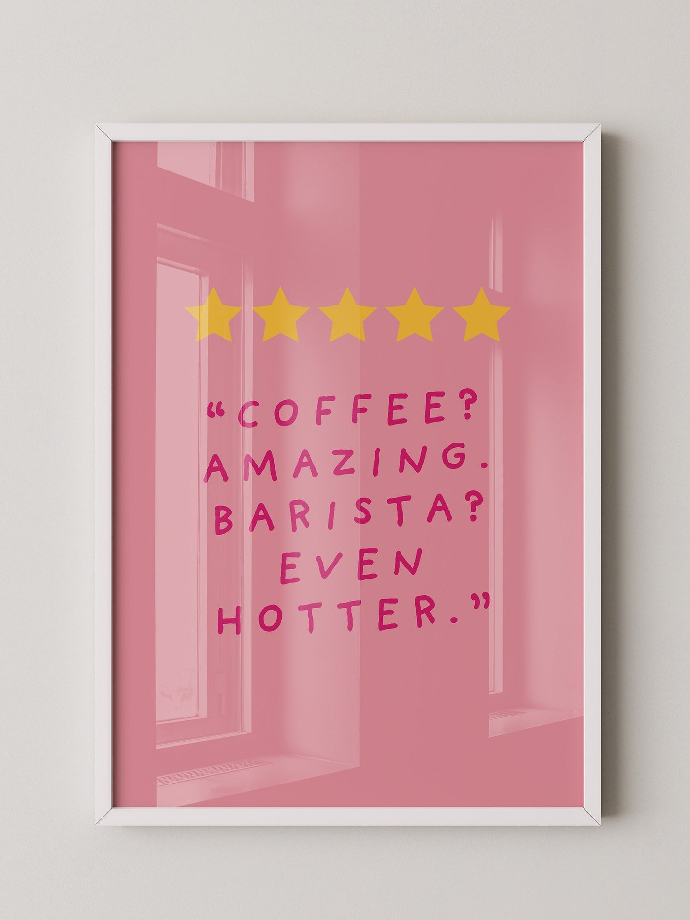 Kaffee Zitat Sterne Rosa